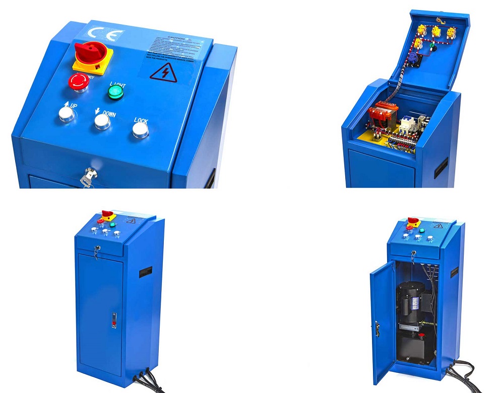 Mobilní 3 tunový nůžkový plně automatický hydraulicko-elektrický auto zvedák, 400V