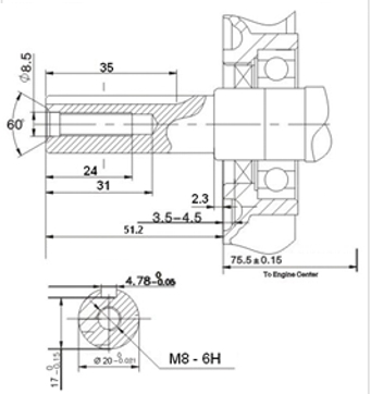 Benzínový motor G200-FA LUMAG hřídel 20 mm