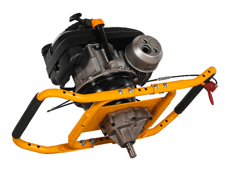 Půdní, zemní vrták, jamkovač, 4-taktní pohonná jednotka EB 400PRO Lumag