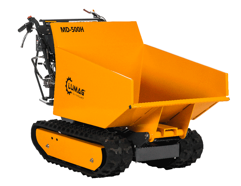 MiniDumper pásový, MD 500H, 9HP, 6,8 kW, nosnost 500 kg Lumag