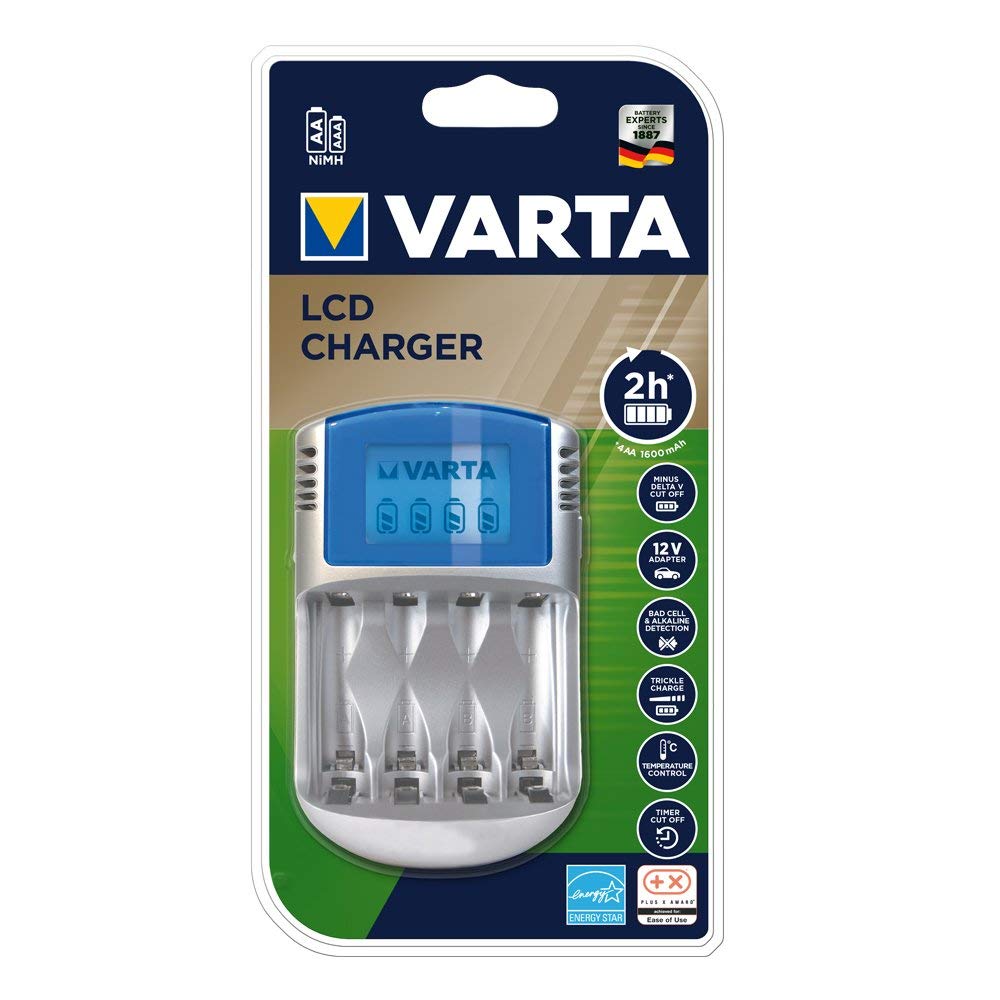 VARTA nabíječka LCD Charger + 4x AA 2600 mAh, 57070