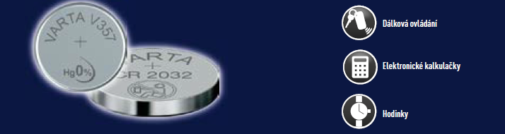Knoflíková lithium baterie CR 2016 VARTA