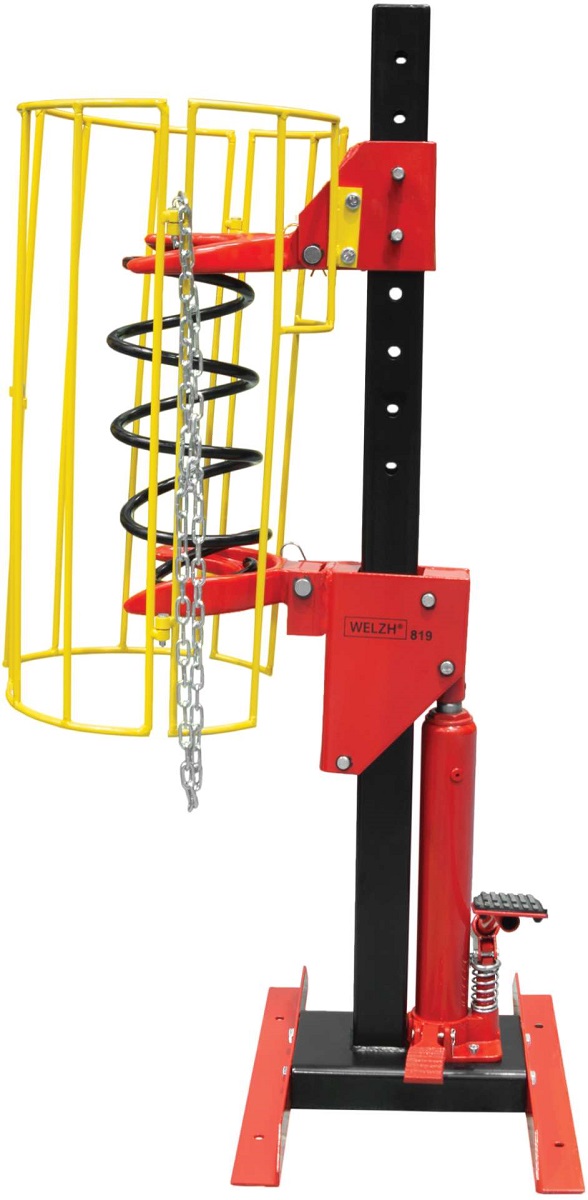 Stahovák pružin, hydraulický, stojanový, tlak až 1500 kg, Welzh
