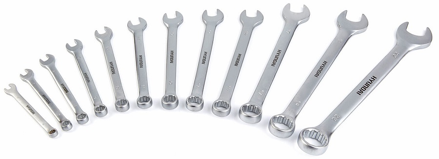 Sada 12 ks očkoplochých oboustranných klíčů 6 - 22 mm , HYUNDAI