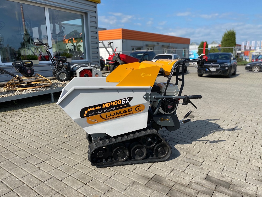 Minidumper pásový, MD 400 GX HONDA motor, 3,6 kW, nosnost 400 kg , Lumag