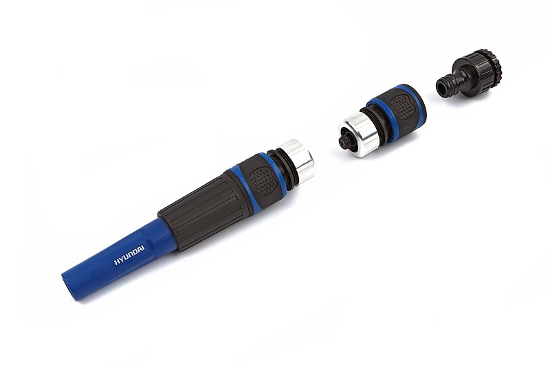 Zahradní sada trysky a adaptérů pro hadice, 4 - dílná sada, 1/2" a 5/8", HYUNDAI - VÝPRODEJ