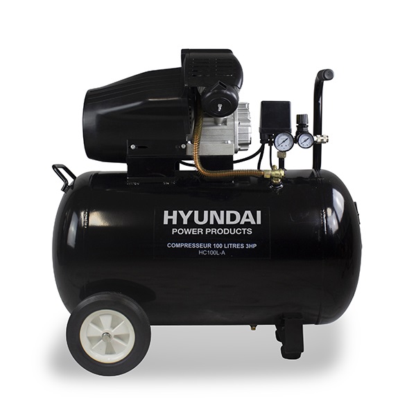 Olejový vzduchový kompresor HC100L-A, 100 l, 8 bar, 2200 W HYUNDAI