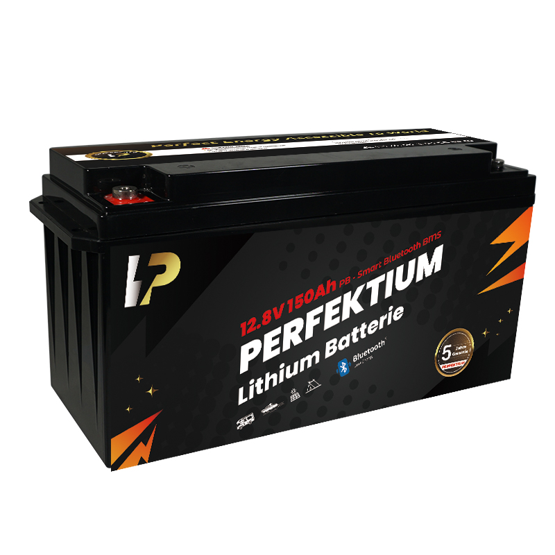 Trakční baterie 150 Ah, 12,8 V, Perfektium LiFePo4 Lithium, přes 3000 cyklů, 5 let záruka, s vestavěným Smart BMS, Bluetooth, PB-12.8V 150Ah Perfektium