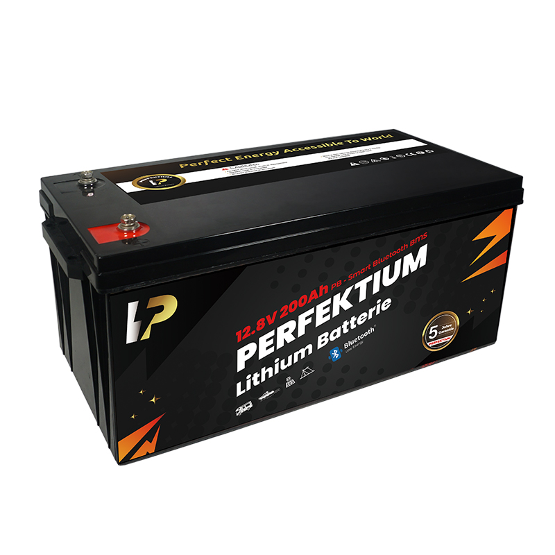Trakční baterie 200 Ah, 12,8 V, Perfektium LiFePo4 Lithium, přes 3000 cyklů, 5 let záruka, s vestavěným Smart BMS, Bluetooth, PB-12.8V 200Ah Perfektium