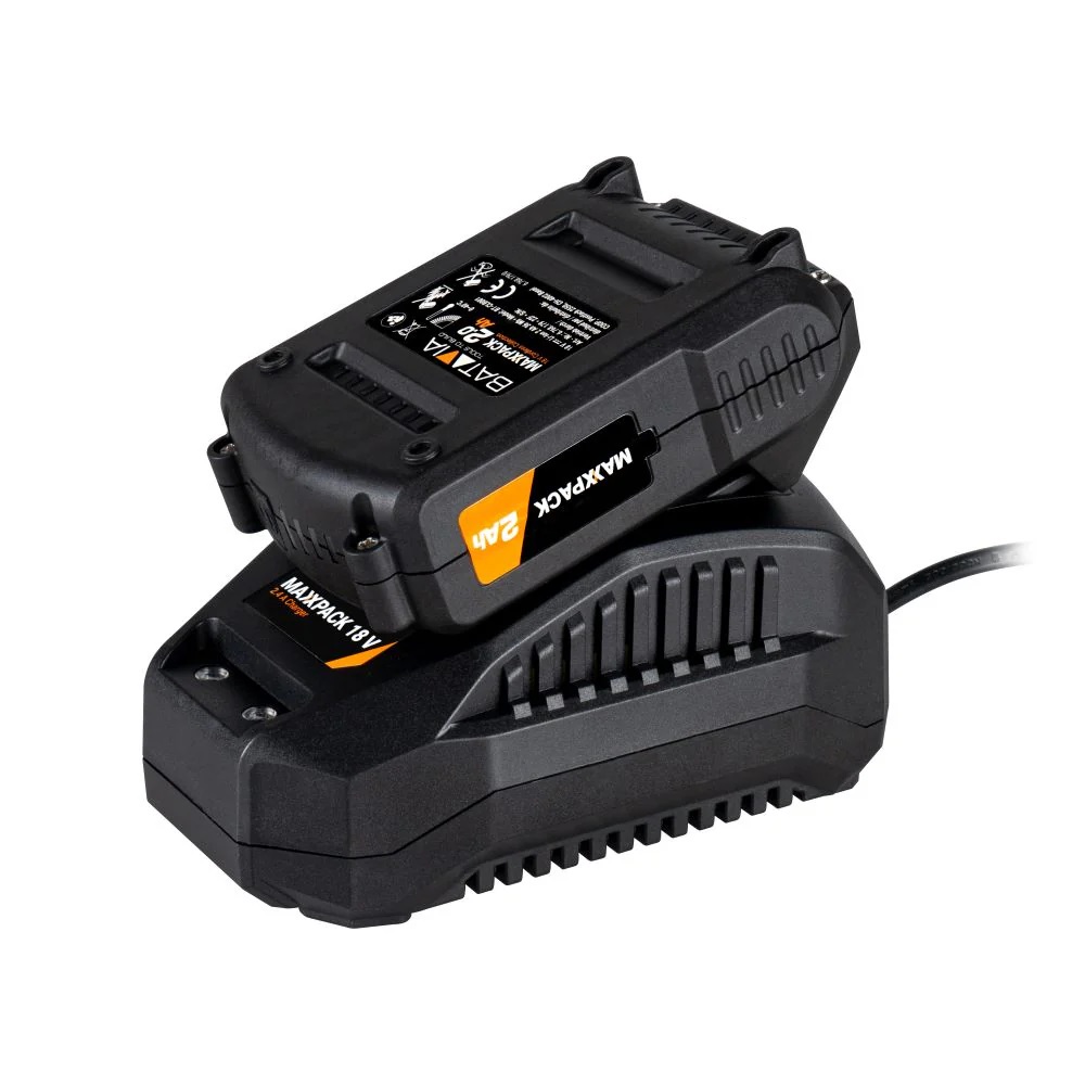Nabíječka 18V, pro 2Ah, 4Ah a 5Ah baterie, nabíjecí proud 2,4 A, MAXXPACK pro AKU nářadí BATAVIA MAXXPACK