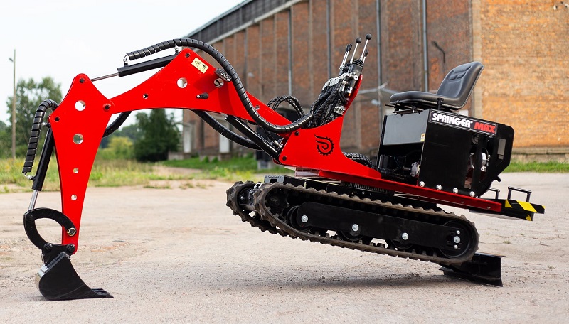 Mikrobagr , minirypadlo SPRINGER MAX , 790 kg , 360 rotace, Elgo Plus