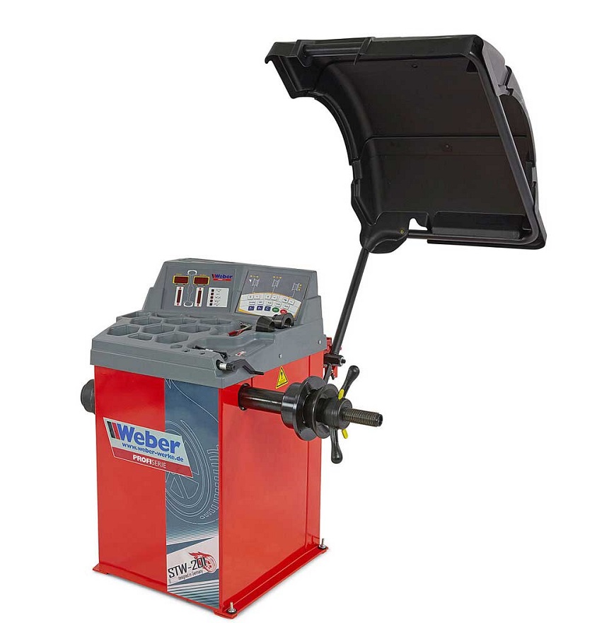 Vyvažovačka a zouvačka auto pneumatik 10" - 24", profi serie, sada 180 kg + 130 kg, Weber