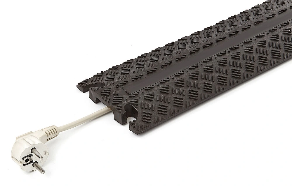 Kabelový most, kabelový přejezd, kabelový můstek, žlutý, nosnost 1,5 t, délka 100 cm