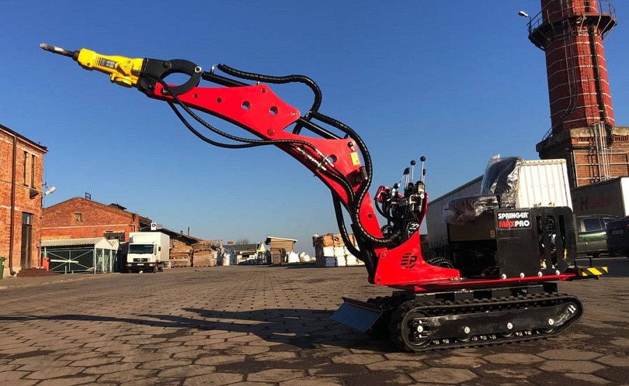 Mikrobagr , minirypadlo SPRINGER MAX-PRO , 850 kg , 360 rotace, Elgo Plus
