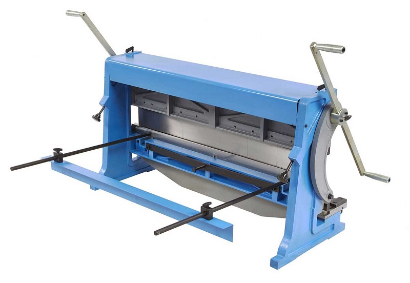 Kombinovaný stroj na plech 1015 - nůžky-stáčečka-ohýbačka plechu, 3 v 1, 1015 mm, 2 ovládací kliky, 240 kg