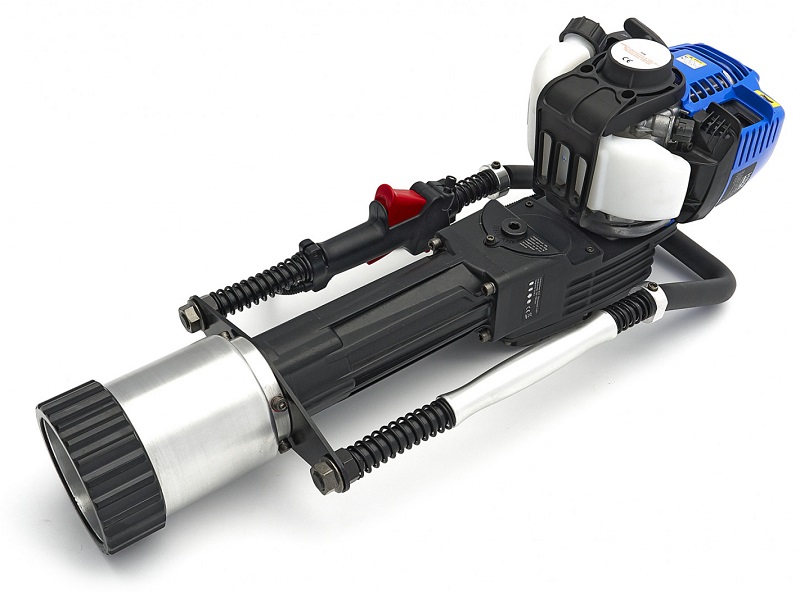 Motorové beranidlo pro zatloukání kůlů, benzínové 4-taktní, 1500 W, 1,6 Nm, 20-55 J