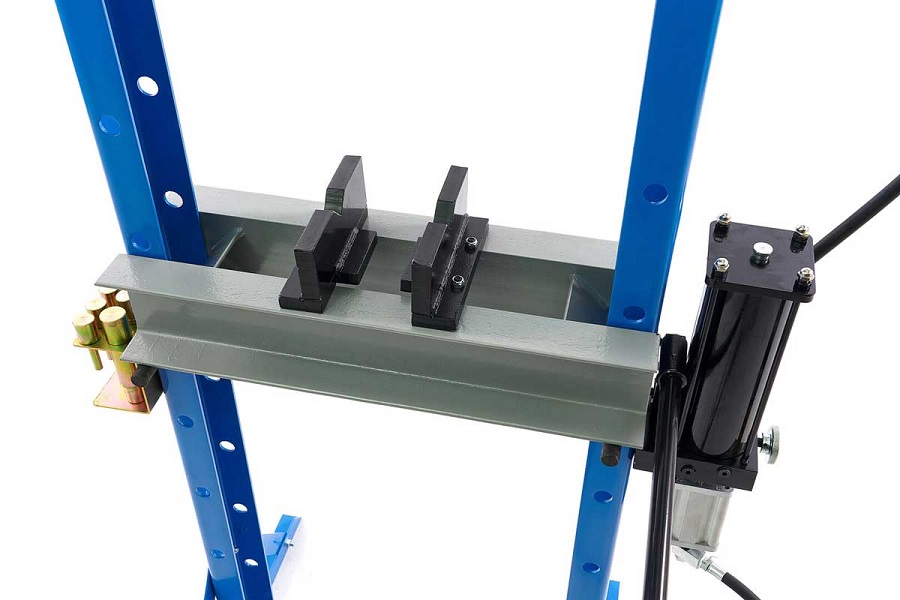 20t rámový dílenský hydraulicko-pneumatický lis, lisovací piny, 90 kg