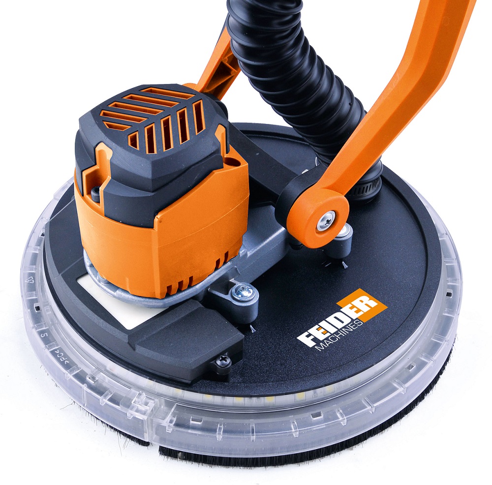 Bruska na podlahy, stěny, stropy, na sádrokarton, omítky a další materiály a povrchy, Brushless - bezkartáčový motor, 400 W, 225 mm FPG-INDUCTION-1 FEIDER - VÝPRODEJ
