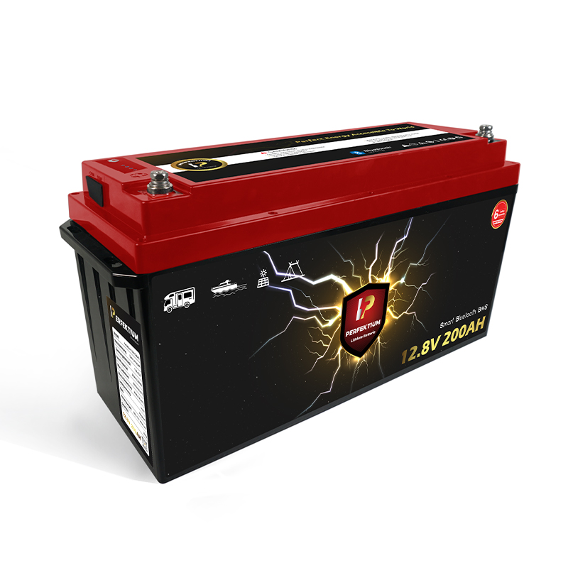 Trakční baterie 200 Ah, 12,8 V, Perfektium LiFePo4 Lithium, přes 4000 cyklů, 6 let záruka, se Smart BMS, Bluetooth a vyhřívací fólií, PF-12.8V 200Ah Perfektium