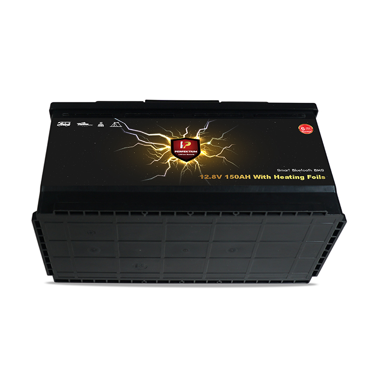 Trakční baterie 150 Ah, 12,8 V, Perfektium LiFePo4 Lithium, přes 4000 cyklů, 5 let záruka, s vestavěným Smart BMS, Bluetooth a vyhřívací fólií, PF-Underseat-Battery-150Ah Perfektium
