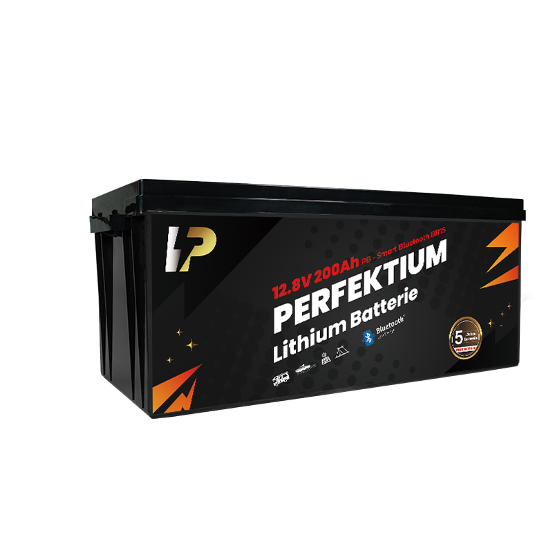 Trakční baterie 200 Ah, 12,8 V, Perfektium LiFePo4 Lithium, přes 3000 cyklů, 5 let záruka, s vestavěným Smart BMS, Bluetooth, PB-12.8V 200Ah Perfektium