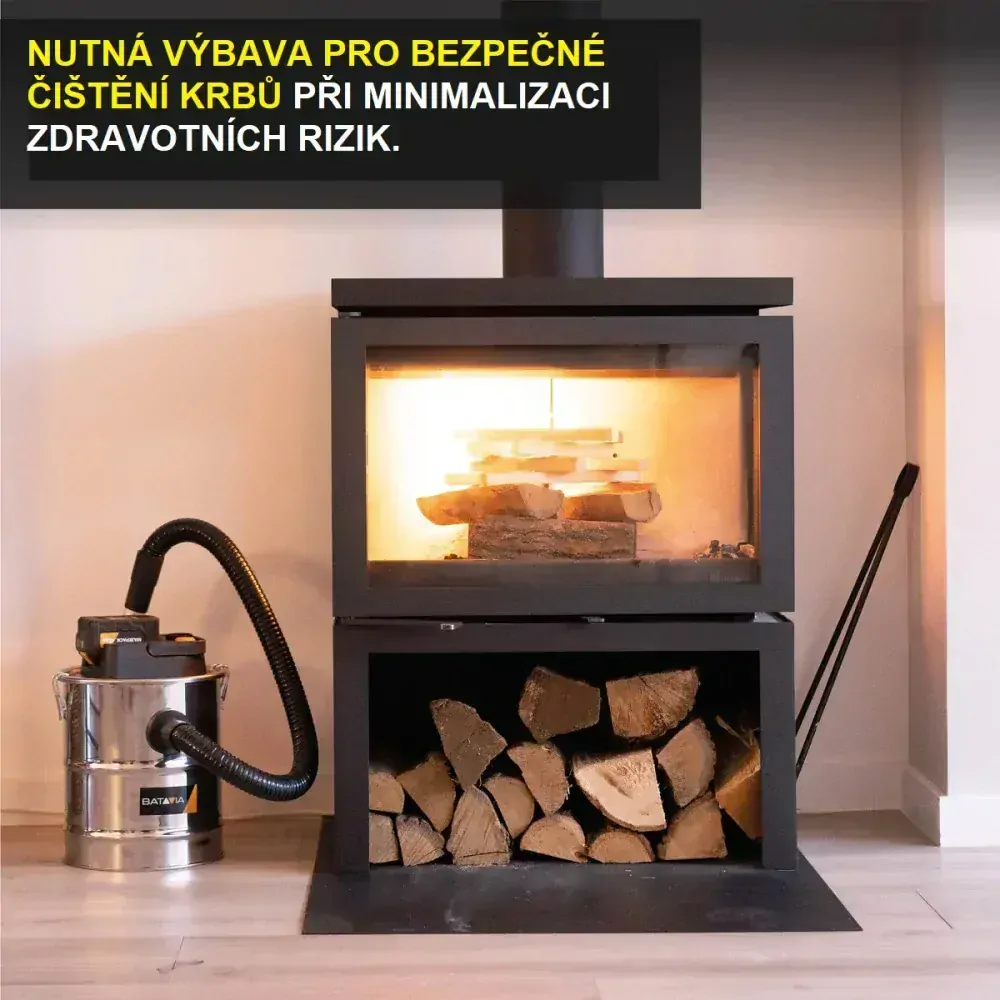 Aku bezdrátový vysavač popela, 18V Li-Ion, sací výkon/výkon motoru 30/140W, sací podtlak 9 kPA, 12 l, bez baterie a nabíječky, bateriová platforma MAXXPACK BATAVIA
