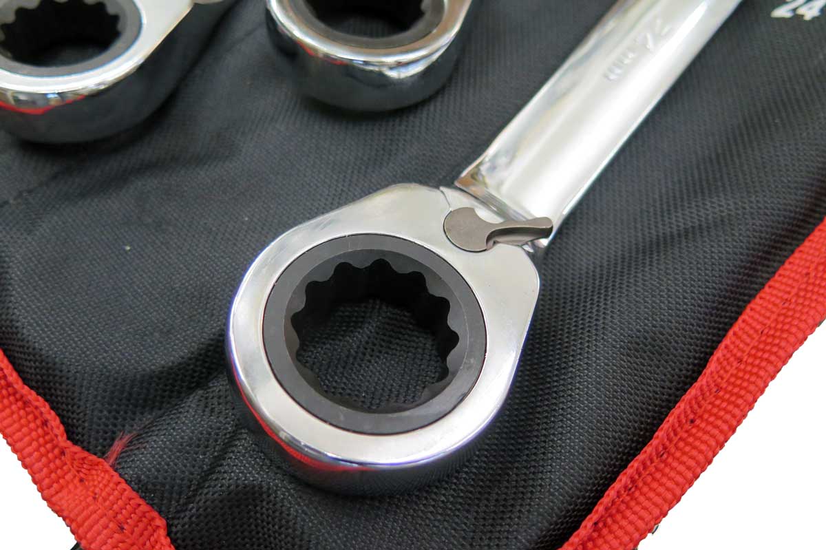 Klíč očkoplochý ráčnový 14 mm, CrV, Welzh