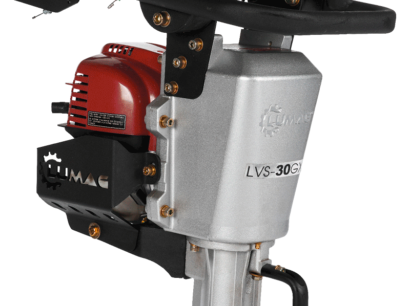 Vibrační pěch, žába, lehký s úzkou patkou, benzínový motor, 9,1 kN, 33 kg, LVS 30 - GX Lumag
