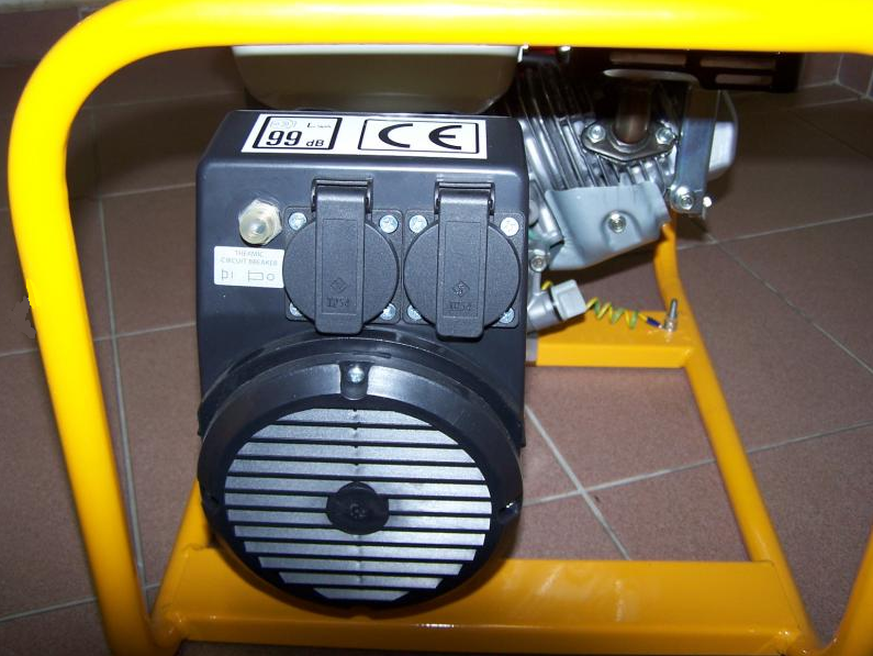 Jednofázová benzínová elektrocentrála, generátor, motor HONDA, 5,0 kVA, TR-5E NTC