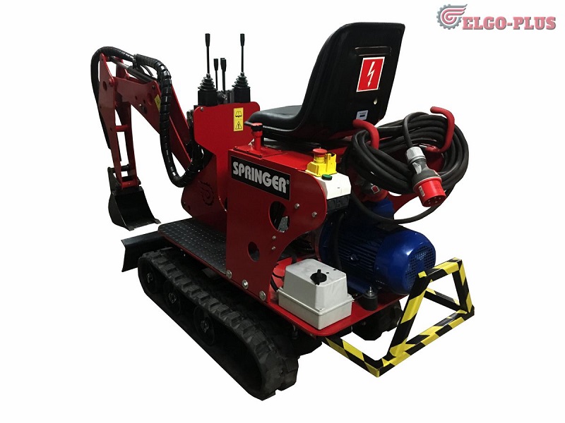 Mikrobagr , minirypadlo SPRINGER-E , 450 kg , 360 rotace, Elgo Plus