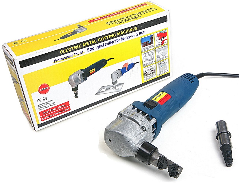 Prostřihovač plechu 380 W, 1,8 mm, dvě střihací hlavy, model 4-D