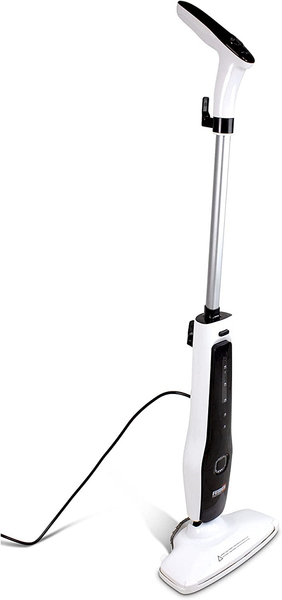 Podlahový parní čistič, parní mop 1300 W, 1,5 barů, průtok páry 28 g/min, ochrana proti přehřátí, FHBV1300 FEIDER - VÝPRODEJ