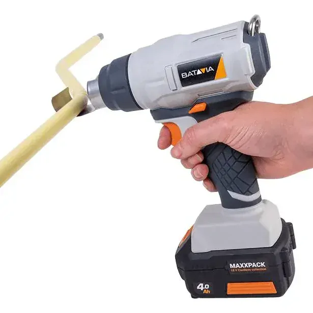Aku bezdrátová horkovzdušná pistole, 18V Li-Ion, max. teplota 550°C, 240 l./min., bez baterie a nabíječky, bateriová platforma MAXXPACK BATAVIA