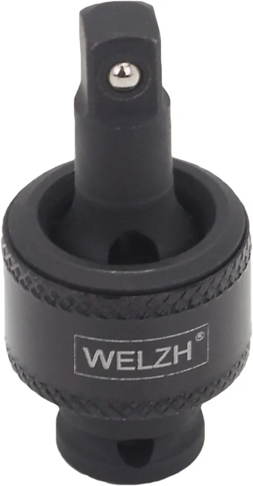 Adaptéry nástrčné s kloubovou hlavou 1/2"-3/8"-1/4", pro rázové utahováky, S2, sada 3 kusy, Welzh