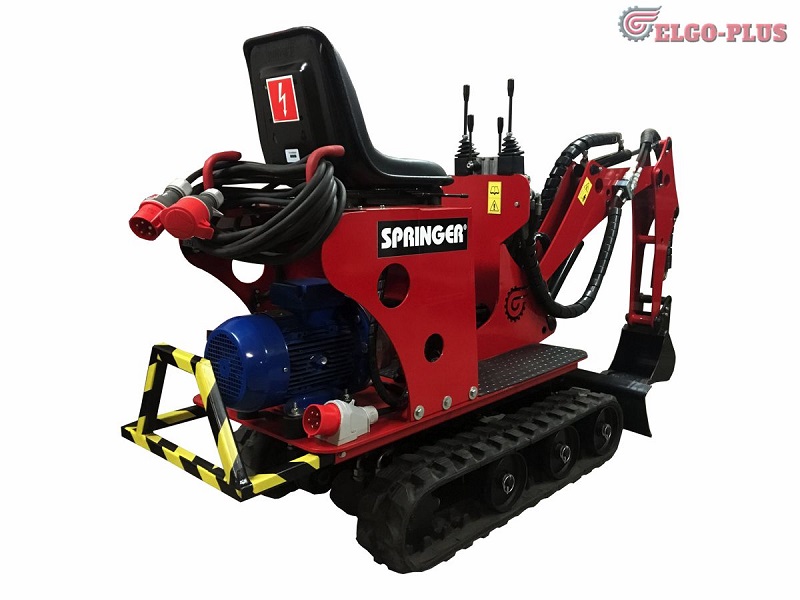 Mikrobagr , minirypadlo SPRINGER-E , 450 kg , 360 rotace, Elgo Plus
