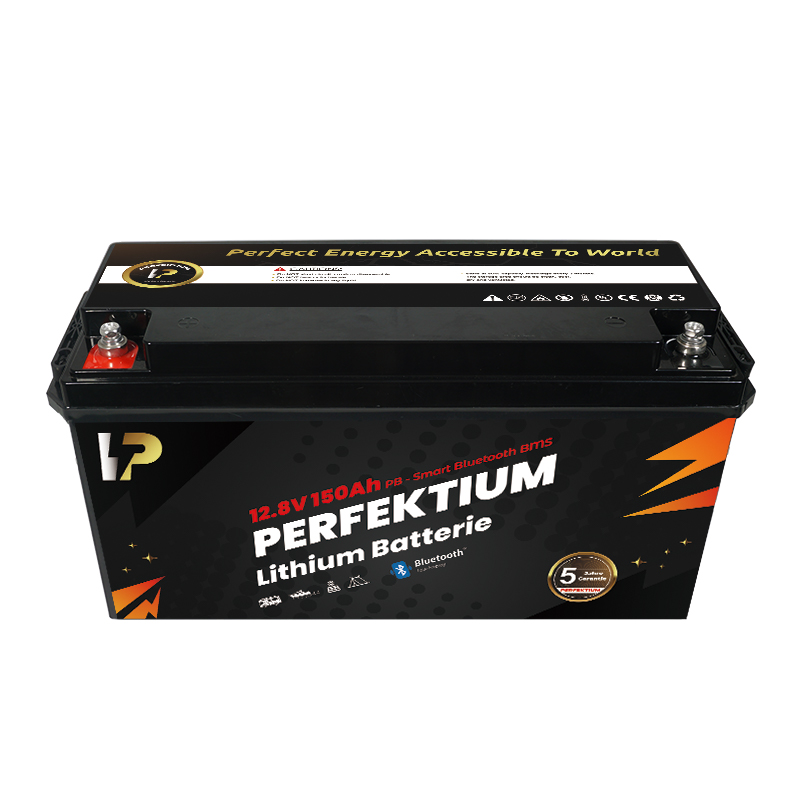 Trakční baterie 150 Ah, 12,8 V, Perfektium LiFePo4 Lithium, přes 3000 cyklů, 5 let záruka, s vestavěným Smart BMS, Bluetooth, PB-12.8V 150Ah Perfektium