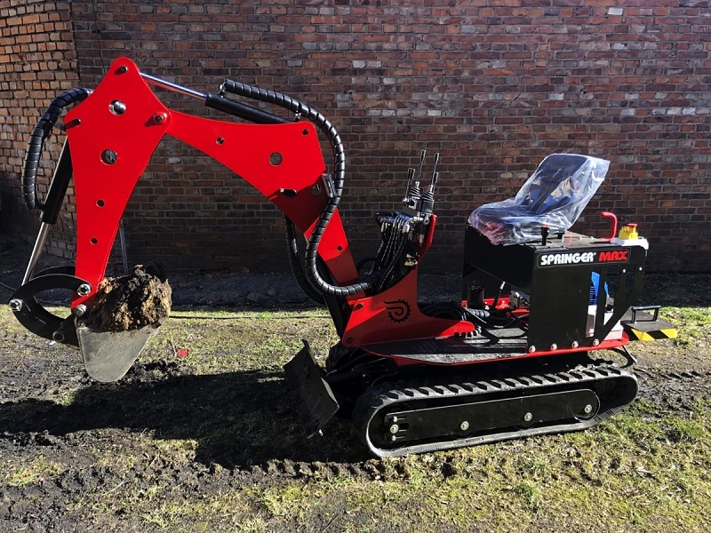 Mikrobagr , minirypadlo SPRINGER MAX-E , 790 kg , 360 rotace, Elgo Plus