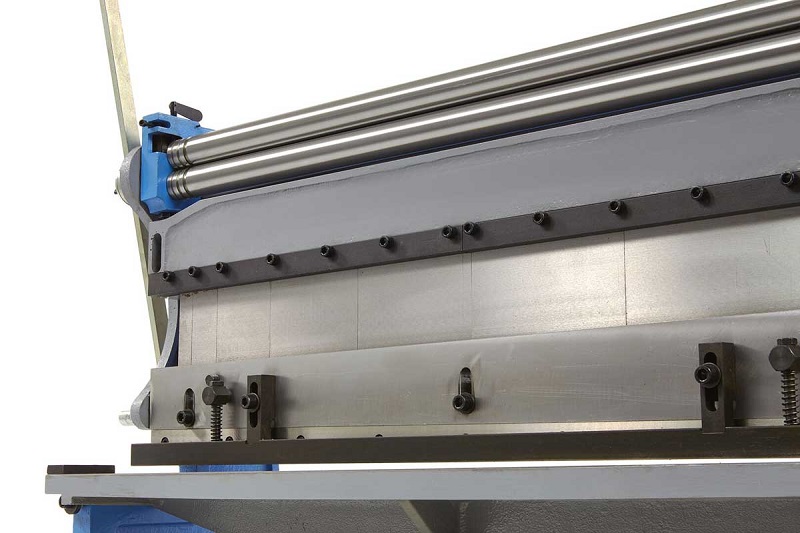 Kombinovaný stroj na plech 1015 - nůžky-stáčečka-ohýbačka plechu, 3 v 1, 1015 mm, 2 ovládací kliky, 240 kg