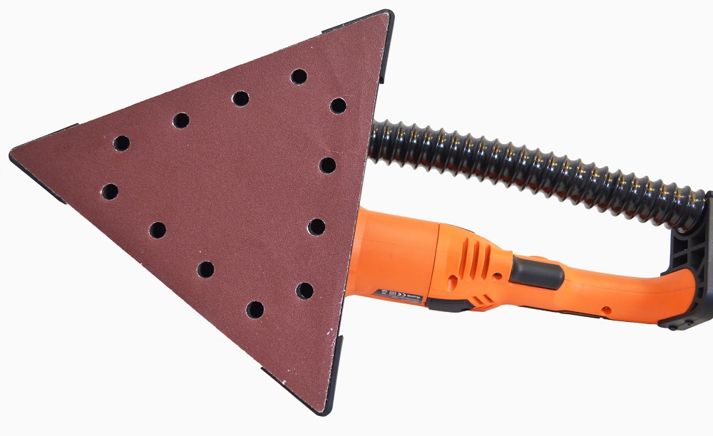 Bruska na podlahy, stěny, stropy, na sádrokarton, omítky a další materiály a povrchy, 1200 W, 225 mm s náhradní výměnou trojúhelníkovou hlavou FPEP1200CPC FEIDER