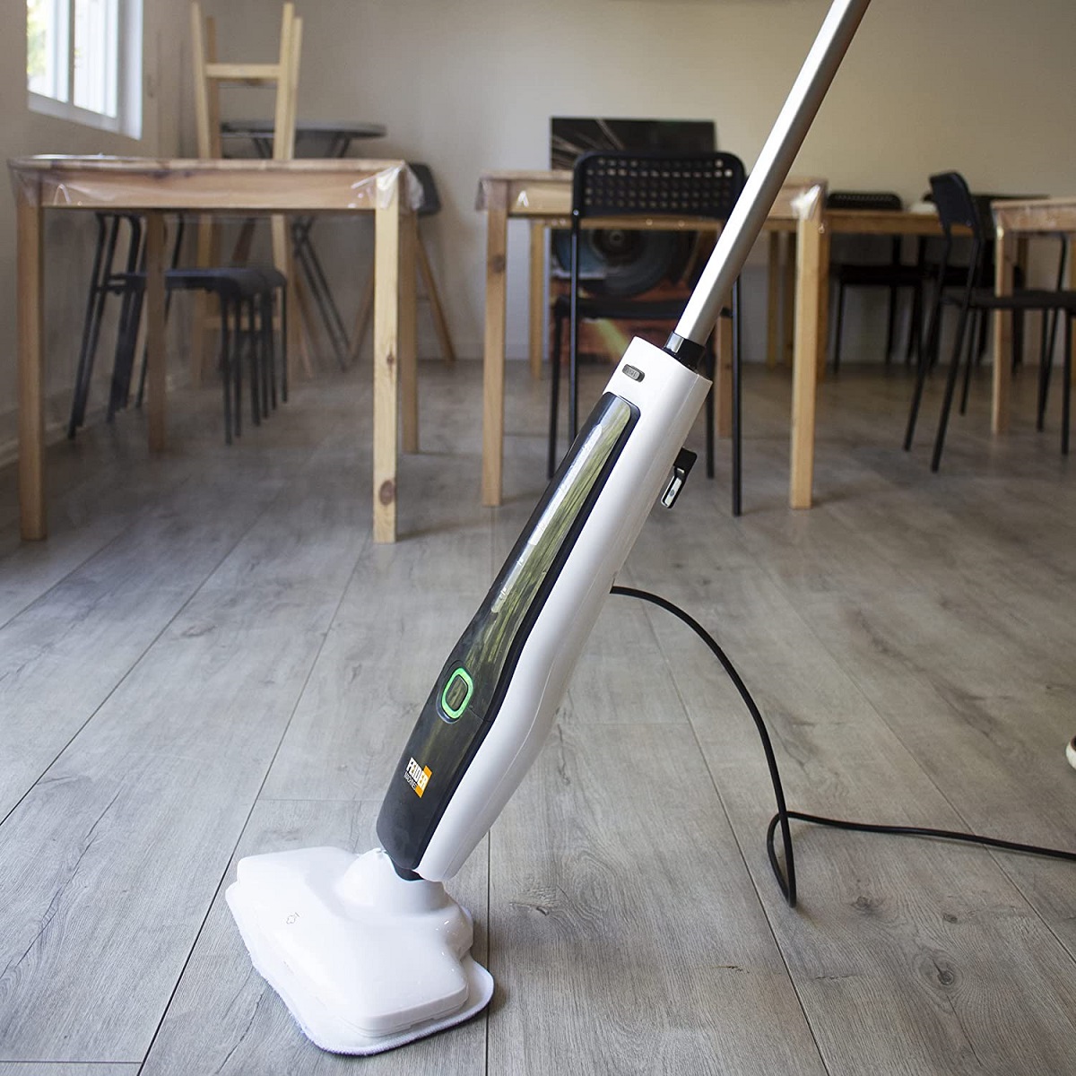 Podlahový parní čistič, parní mop 1300 W, 1,5 barů, průtok páry 28 g/min, ochrana proti přehřátí, FHBV1300 FEIDER - VÝPRODEJ
