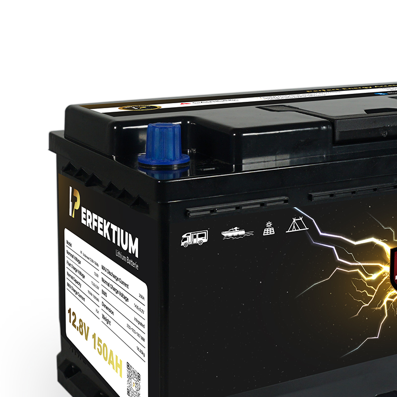 Trakční baterie 150 Ah, 12,8 V, Perfektium LiFePo4 Lithium, přes 4000 cyklů, 5 let záruka, s vestavěným Smart BMS, Bluetooth a vyhřívací fólií, PF-Underseat-Battery-150Ah Perfektium