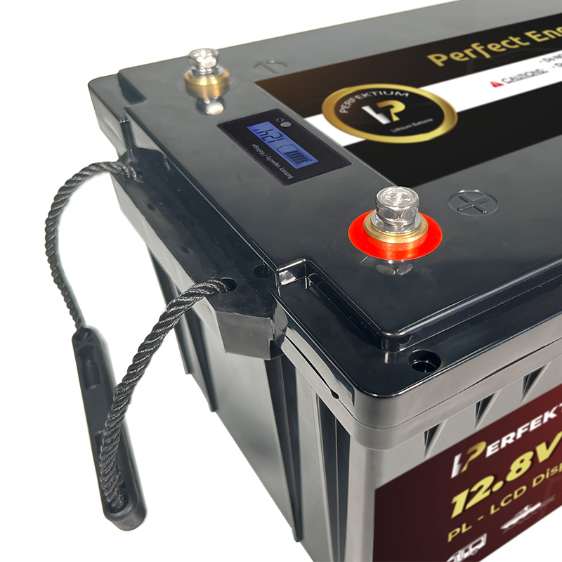 Trakční baterie 200 Ah, 12,8 V, Perfektium LiFePo4 Lithium, přes 4000 cyklů, 3 let záruka, s vestavěným Smart BMS a LCD displejem, PL-12.8V 200Ah Perfektium