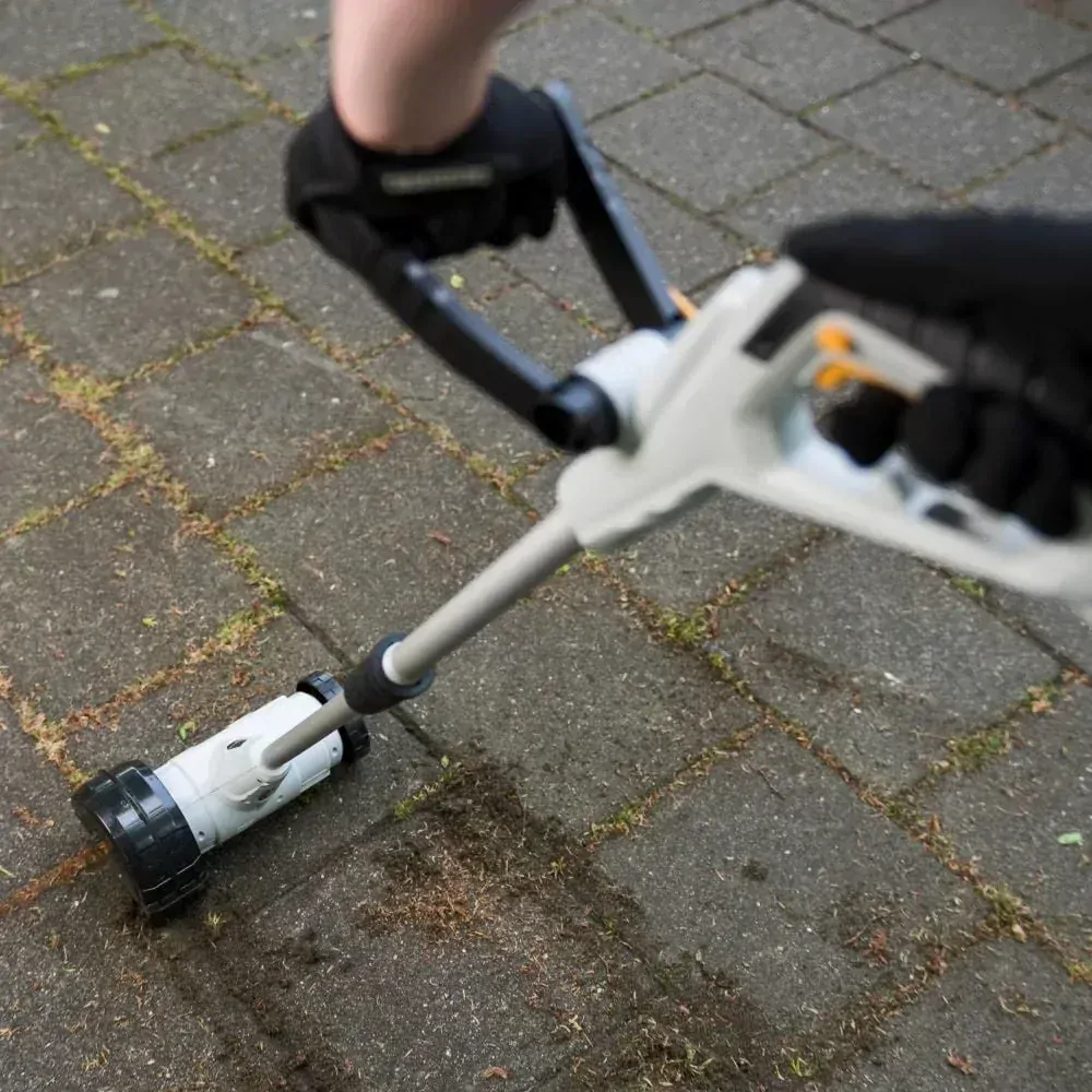 Výkonný, elektrický kartáč na čištění spár, odstraňovač plevele, mechu a nečistot, výkon 400W, napětí 230V, průměr 110mm, MAXXSERIES BATAVIA