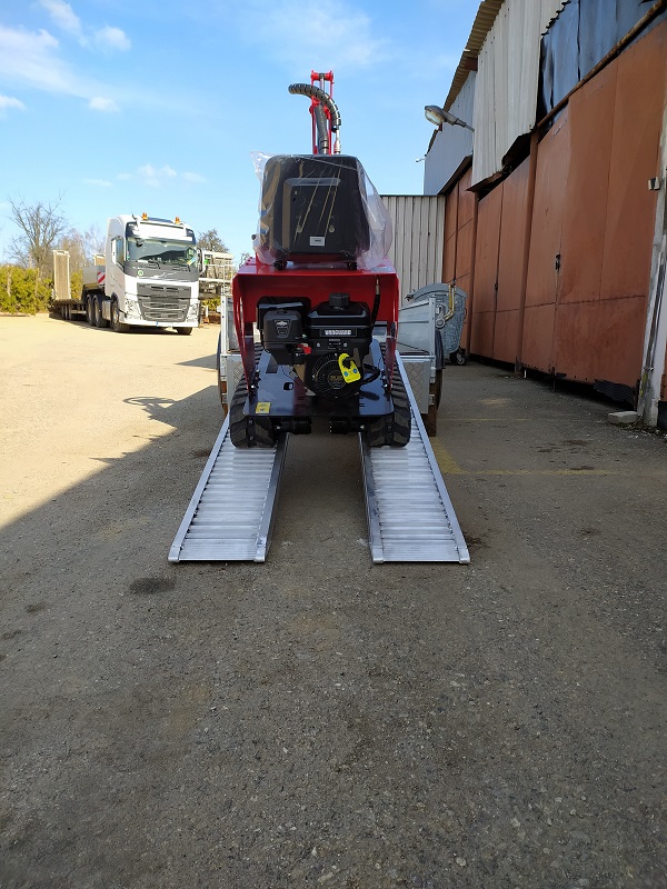 Hliníkové nájezdy, 1 pár, délka 4 m, výška profilu 115 mm, nosnost 2.500 kg