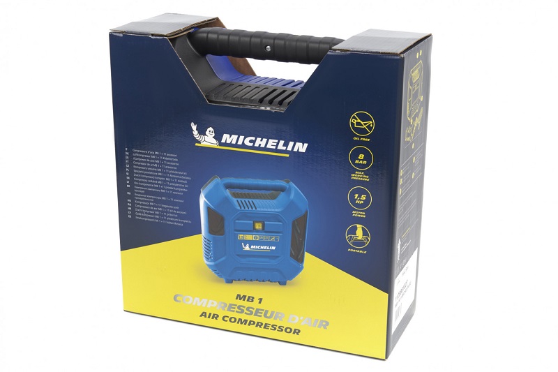 Mobilní, bezolejový kompresor s příslušenstvím, 8 barů, 1,1 kW, 160 l/min. MICHELIN MB1