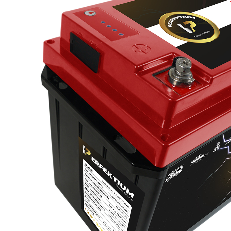 Trakční baterie 200 Ah, 12,8 V, Perfektium LiFePo4 Lithium, přes 4000 cyklů, 6 let záruka, se Smart BMS, Bluetooth a vyhřívací fólií, PF-12.8V 200Ah Perfektium