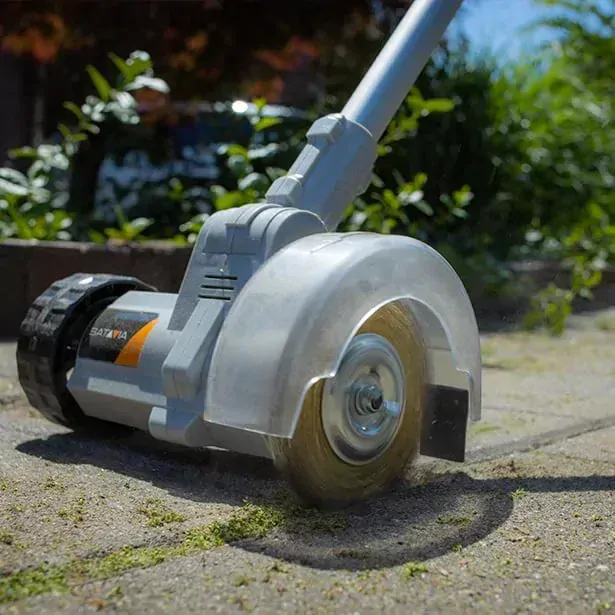 Aku bezdrátový kartáč na čištění spár, odstraňovač plevele, mechu a nečistot, 18V Li-Ion, 1200ot./min., průměr 100mm, bez baterie a nabíječky, MAXXPACK BATAVIA