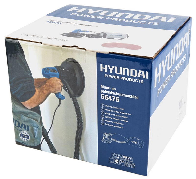 Bruska na stěny a stropy, na sádrokarton a další materiály, 1010W, HYUNDAI 56476
