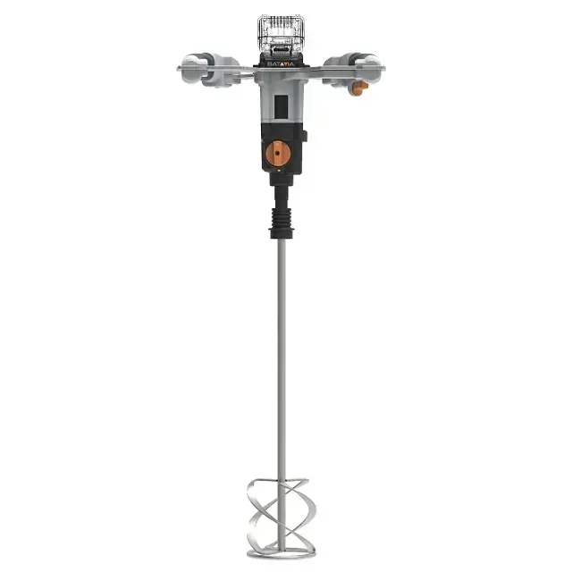 Aku bezdrátové, univerzální míchadlo stavebních směsí, mixér, Ø120mm, délka míchadla 590mm, 18V Li-Ion, bez baterie a nabíječky, bateriová platforma BATAVIA MAXXPACK