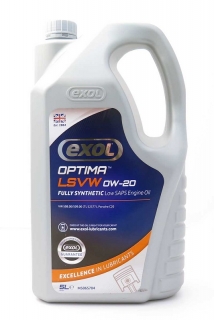 Exol Optima LSVW 0W-20, plně syntetický motorový olej, 1 l
